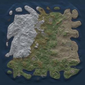 Thumbnail Rust Map: Procedural Map, Size: 4500, Seed: 609278762, 19 Monuments