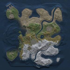 Thumbnail Rust Map: Procedural Map, Size: 2800, Seed: 55719, 11 Monuments