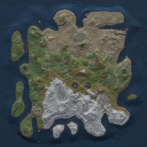 Thumbnail Rust Map: Procedural Map, Size: 3400, Seed: 192061346, 15 Monuments