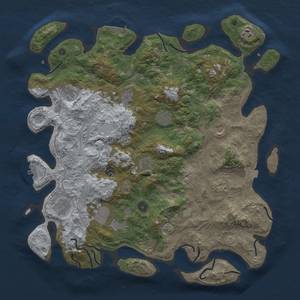 Thumbnail Rust Map: Procedural Map, Size: 4500, Seed: 1703862684, 19 Monuments