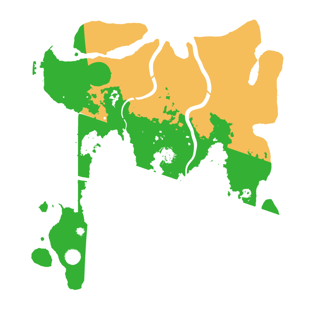 Biome Rust Map: Procedural Map, Size: 3500, Seed: 480960930