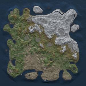 Thumbnail Rust Map: Procedural Map, Size: 4250, Seed: 1033356251, 19 Monuments