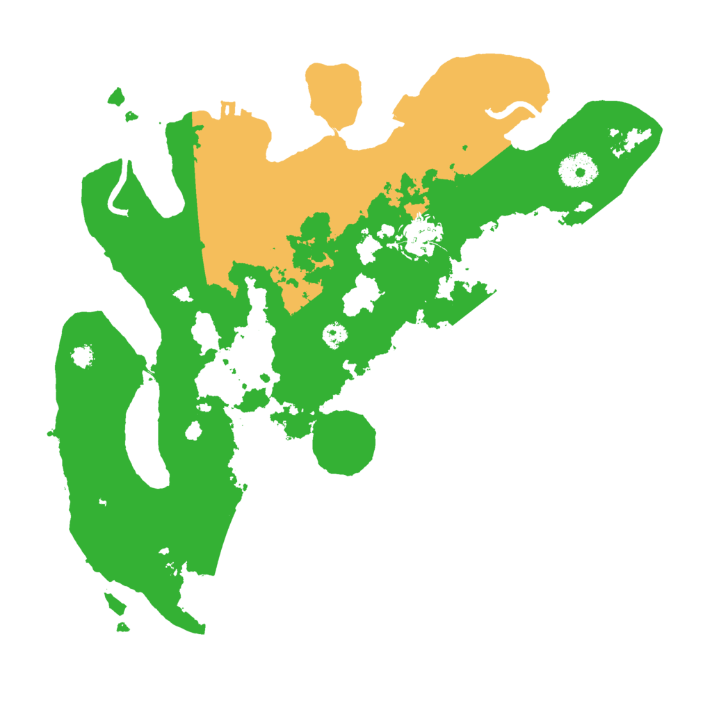 Biome Rust Map: Procedural Map, Size: 3000, Seed: 3106545
