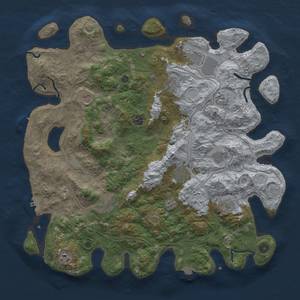 Thumbnail Rust Map: Procedural Map, Size: 4500, Seed: 209429697, 19 Monuments