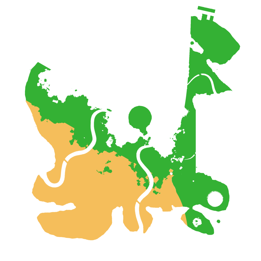 Biome Rust Map: Procedural Map, Size: 3000, Seed: 991971960