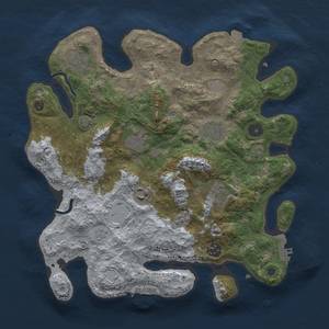 Thumbnail Rust Map: Procedural Map, Size: 3400, Seed: 1066804518, 15 Monuments