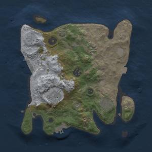 Thumbnail Rust Map: Procedural Map, Size: 2700, Seed: 706052315, 12 Monuments