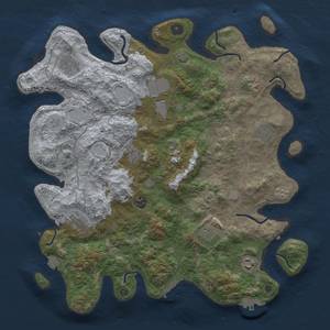 Thumbnail Rust Map: Procedural Map, Size: 4000, Seed: 645654646, 18 Monuments