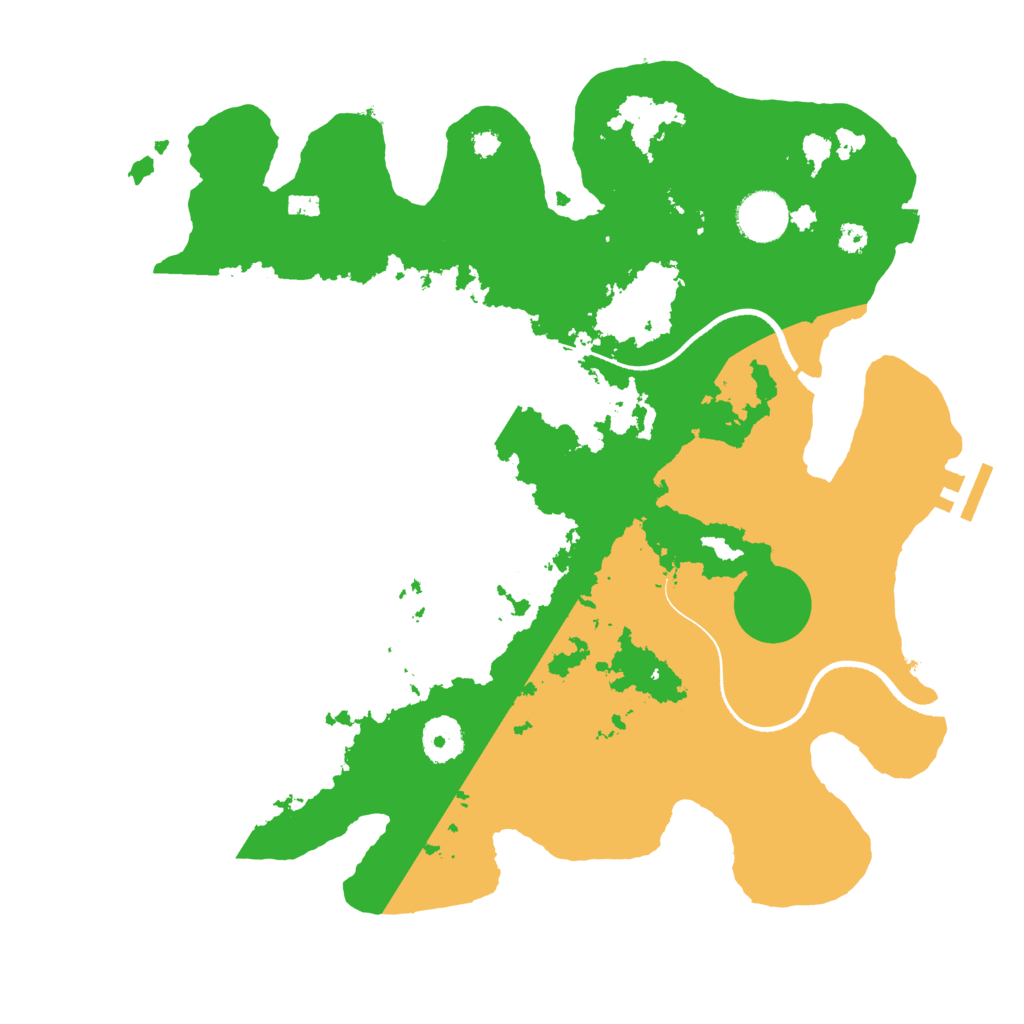 Biome Rust Map: Procedural Map, Size: 3500, Seed: 1019599466