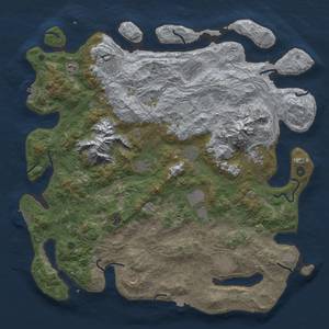Thumbnail Rust Map: Procedural Map, Size: 5000, Seed: 156936, 19 Monuments