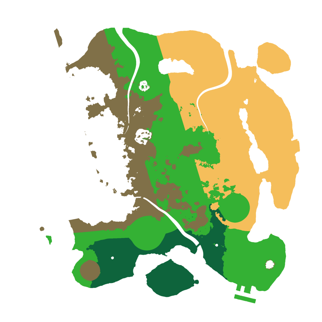 Biome Rust Map: Procedural Map, Size: 3000, Seed: 1711261353