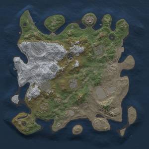Thumbnail Rust Map: Procedural Map, Size: 3500, Seed: 1856452169, 16 Monuments