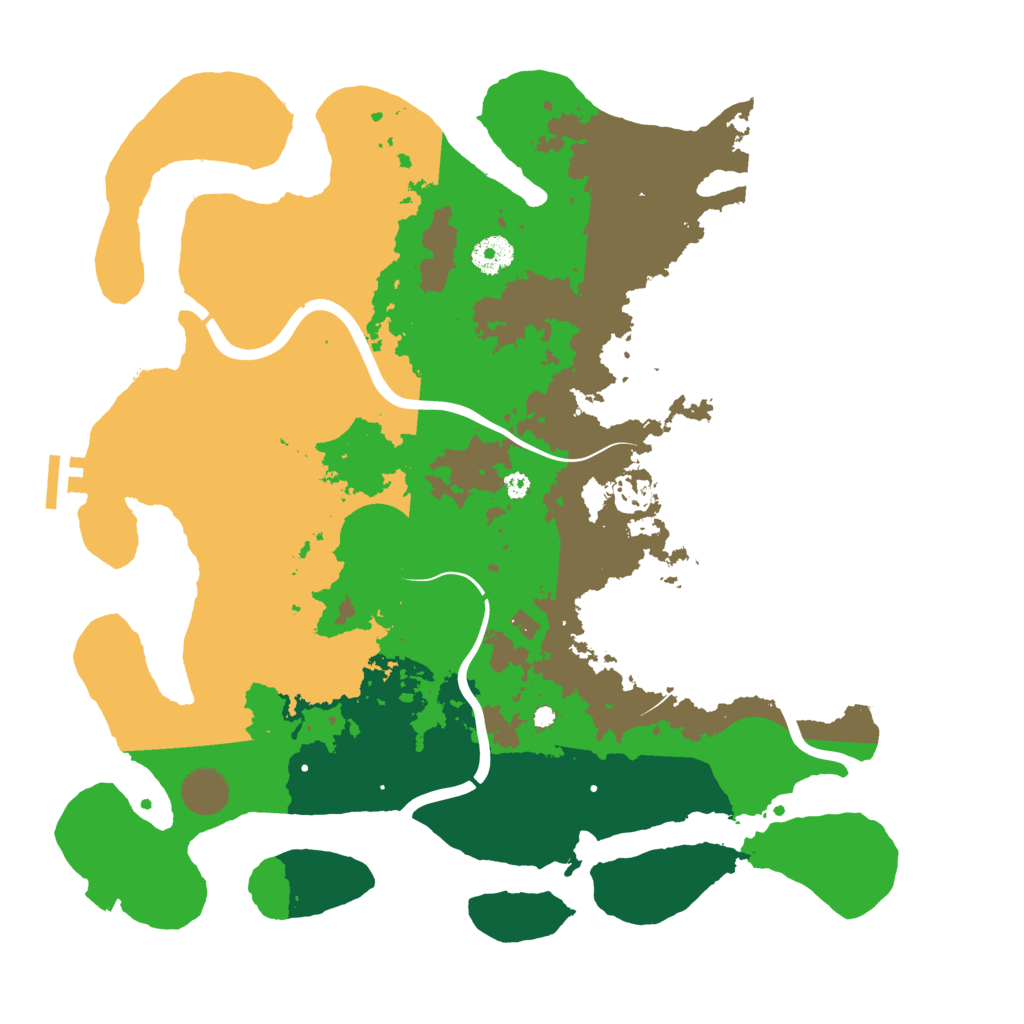 Biome Rust Map: Procedural Map, Size: 3850, Seed: 125599200