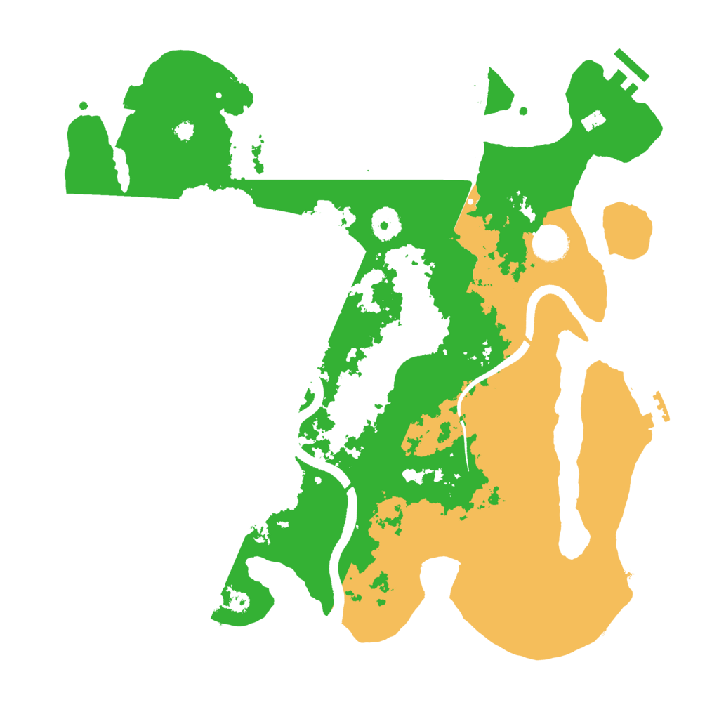 Biome Rust Map: Procedural Map, Size: 3500, Seed: 1351629275