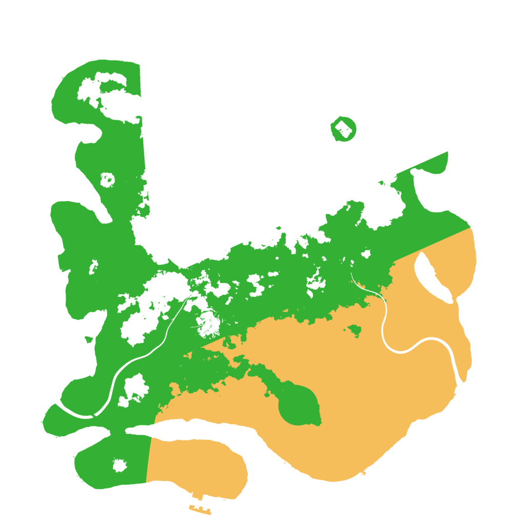 Biome Rust Map: Procedural Map, Size: 3500, Seed: 1361347053