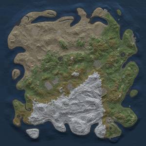 Thumbnail Rust Map: Procedural Map, Size: 4500, Seed: 699765, 19 Monuments