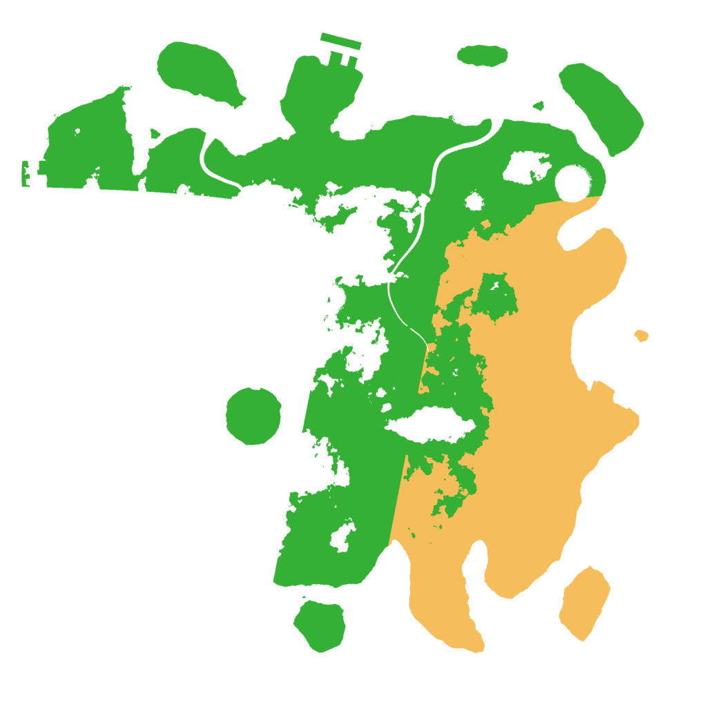 Biome Rust Map: Procedural Map, Size: 3500, Seed: 109148226