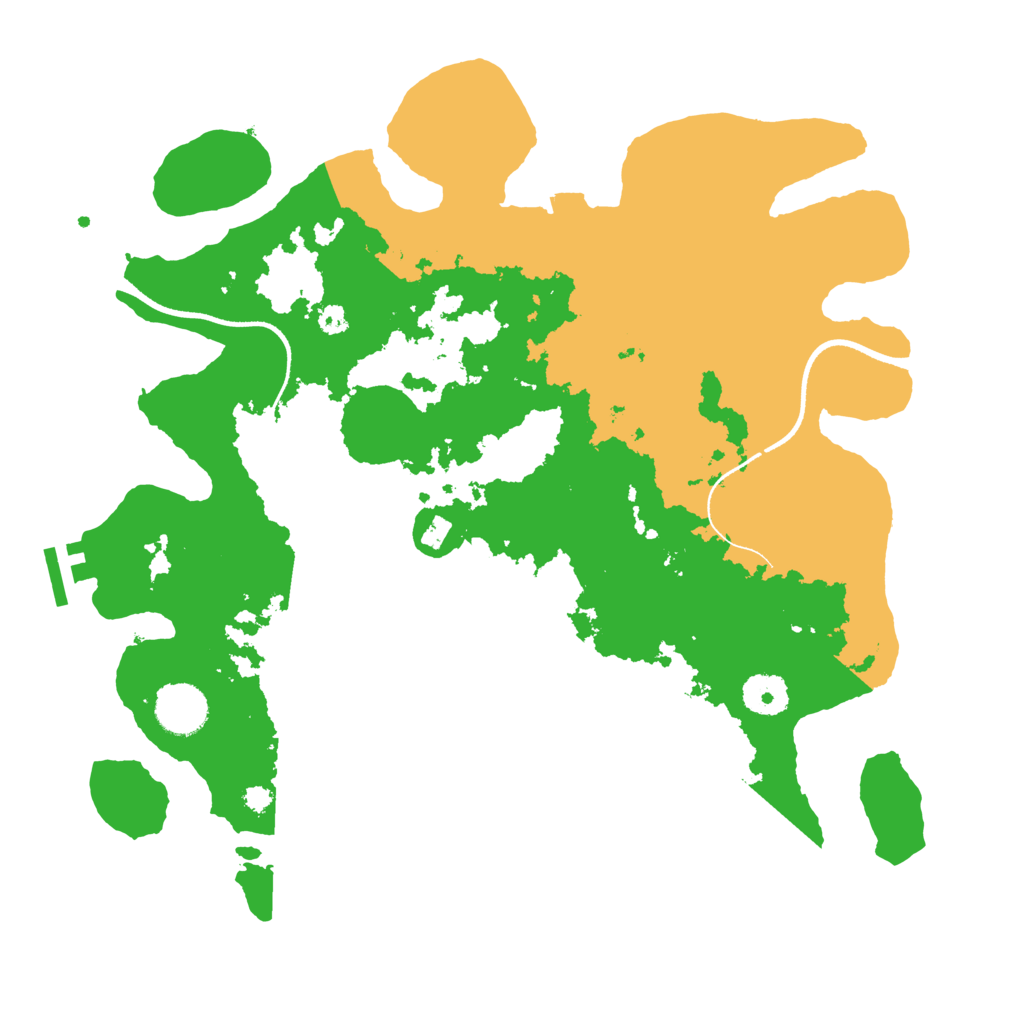 Biome Rust Map: Procedural Map, Size: 3500, Seed: 1239984984