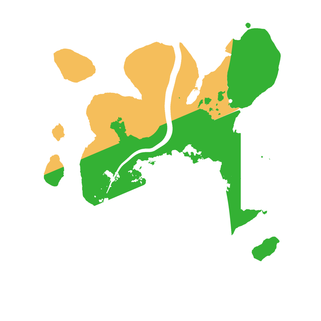 Biome Rust Map: Procedural Map, Size: 2500, Seed: 42905203