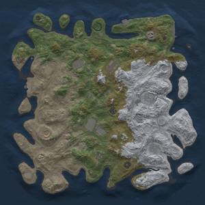 Thumbnail Rust Map: Procedural Map, Size: 4500, Seed: 501731280, 19 Monuments