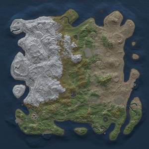 Thumbnail Rust Map: Procedural Map, Size: 4250, Seed: 443059281, 19 Monuments