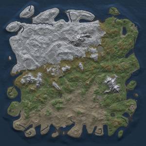 Thumbnail Rust Map: Procedural Map, Size: 5500, Seed: 1403373084, 19 Monuments