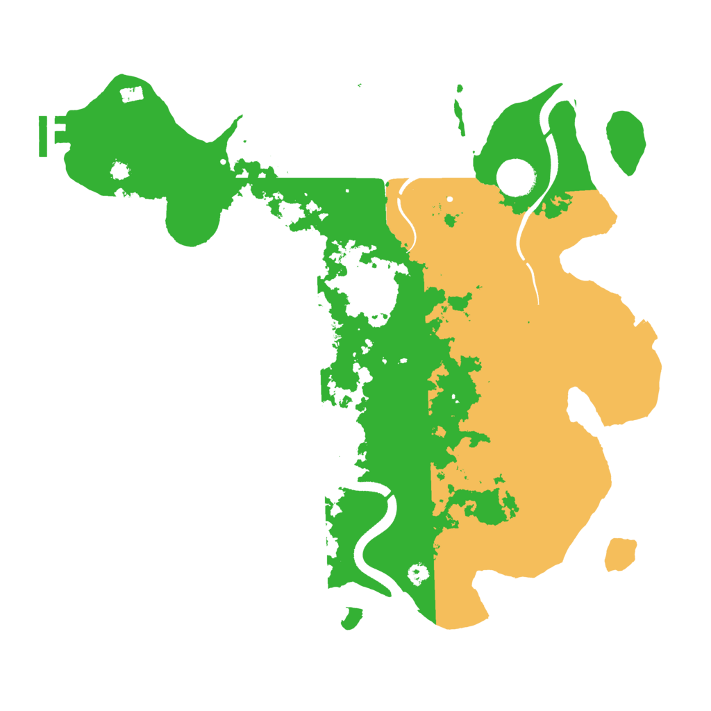 Biome Rust Map: Procedural Map, Size: 3500, Seed: 958778001