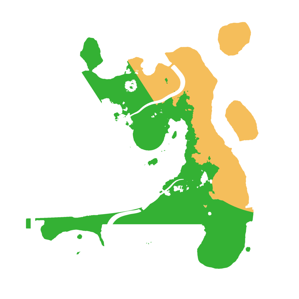 Biome Rust Map: Procedural Map, Size: 2500, Seed: 495194660