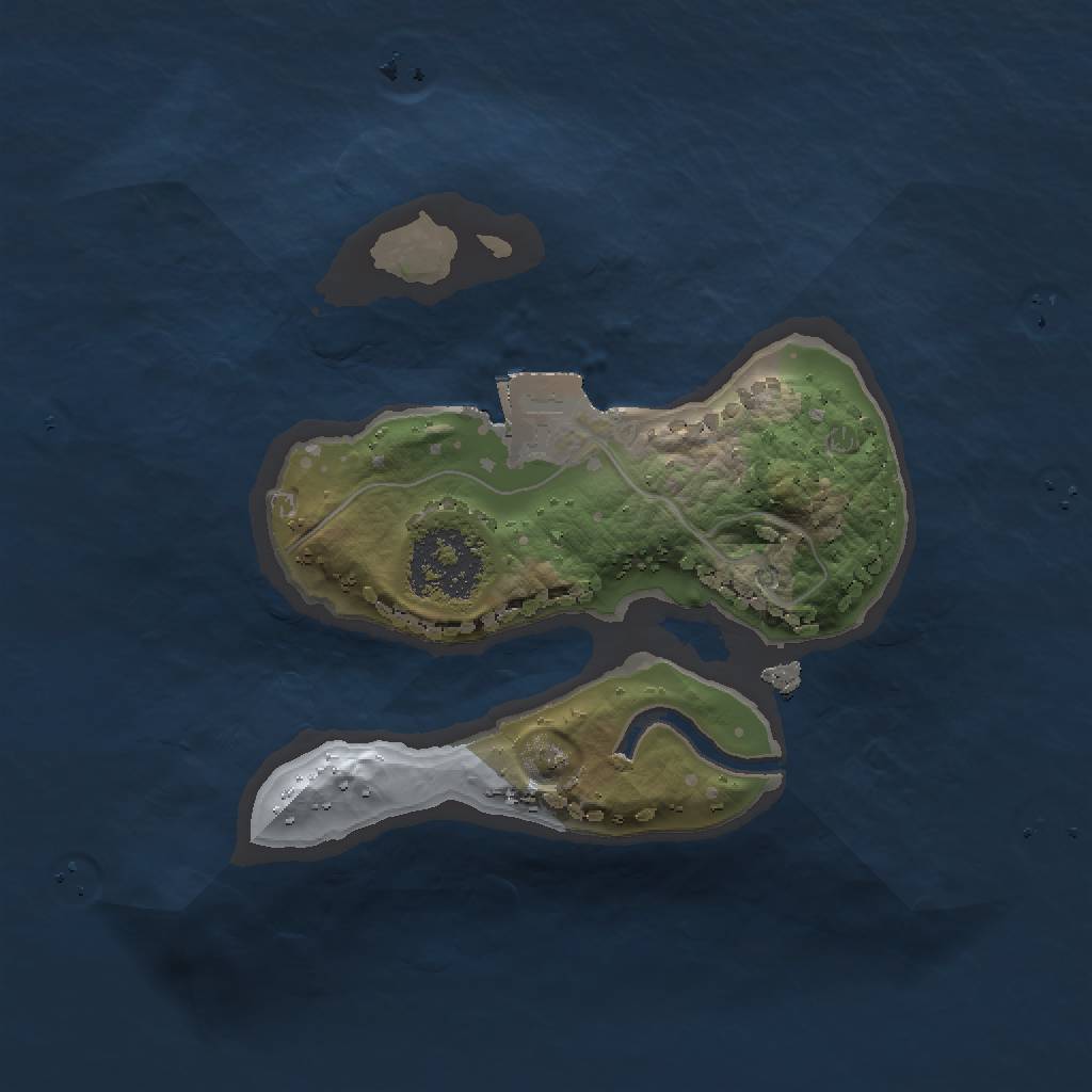 Rust Map: Procedural Map, Size: 1500, Seed: 24102003, 3 Monuments