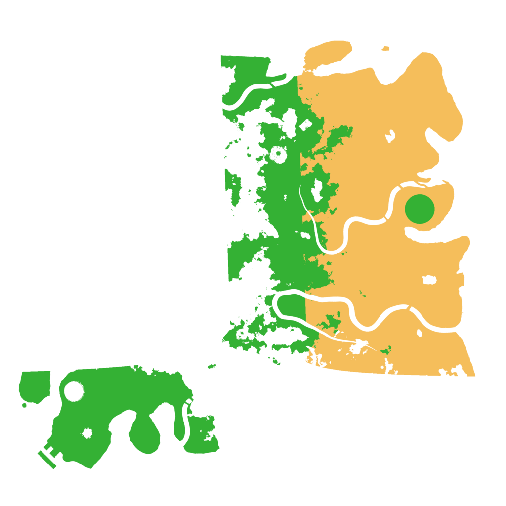 Biome Rust Map: Procedural Map, Size: 4500, Seed: 7842