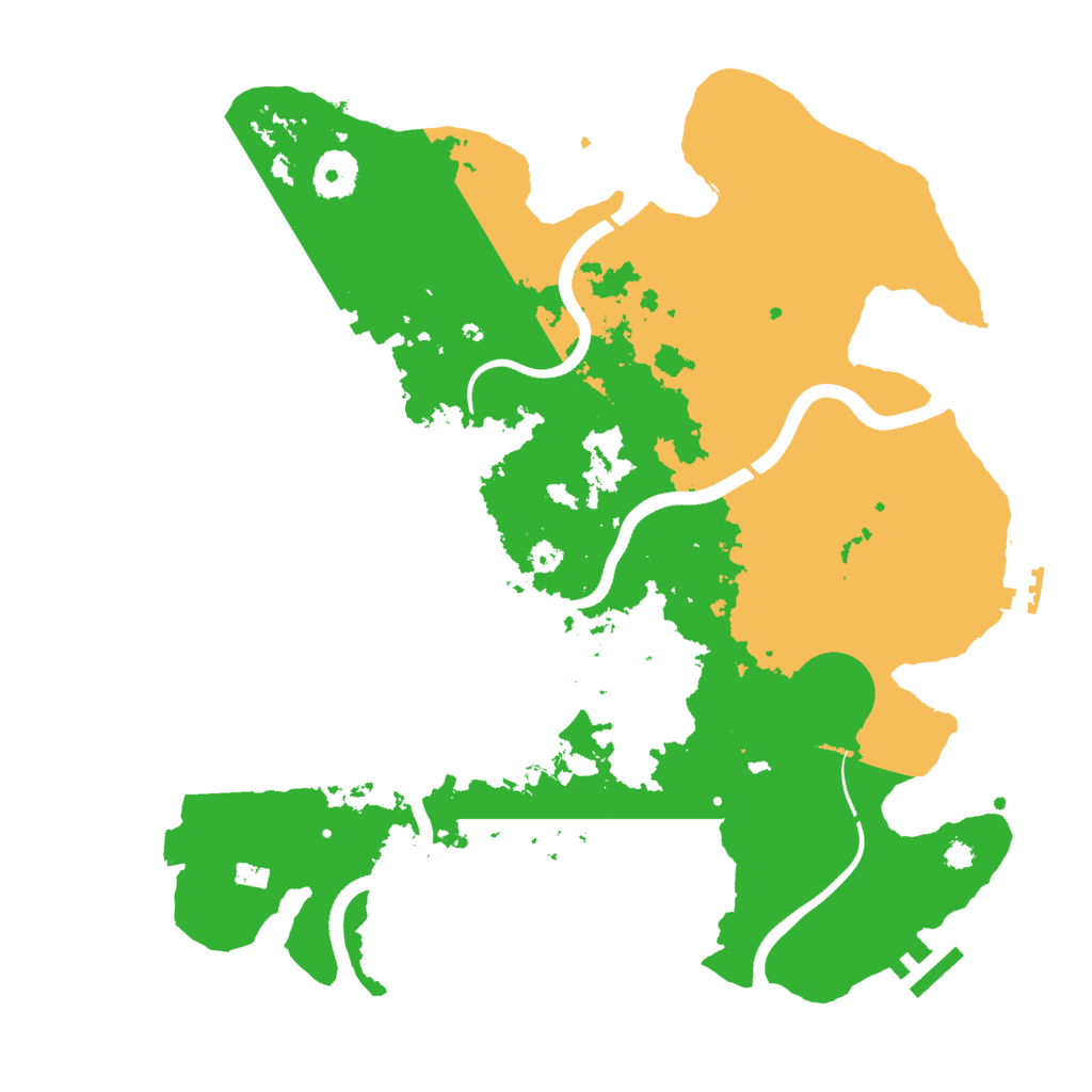 Biome Rust Map: Procedural Map, Size: 3500, Seed: 723482345