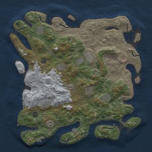 Thumbnail Rust Map: Procedural Map, Size: 4250, Seed: 1187338715, 19 Monuments