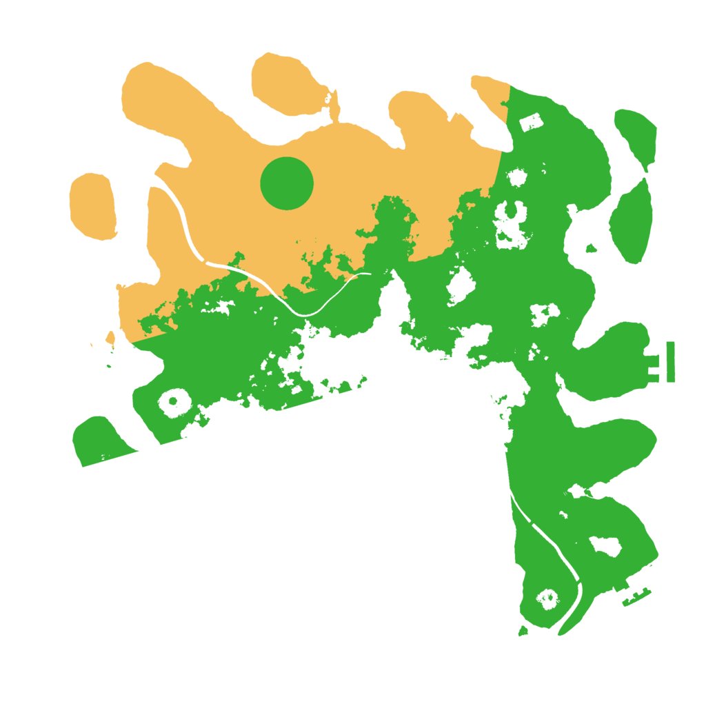 Biome Rust Map: Procedural Map, Size: 3500, Seed: 600706551