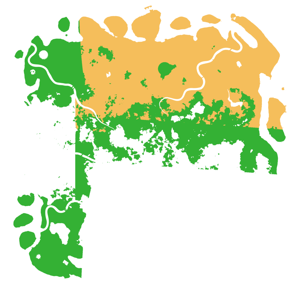 Biome Rust Map: Procedural Map, Size: 6000, Seed: 1539382665