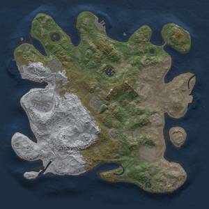 Thumbnail Rust Map: Procedural Map, Size: 3250, Seed: 713623084, 14 Monuments