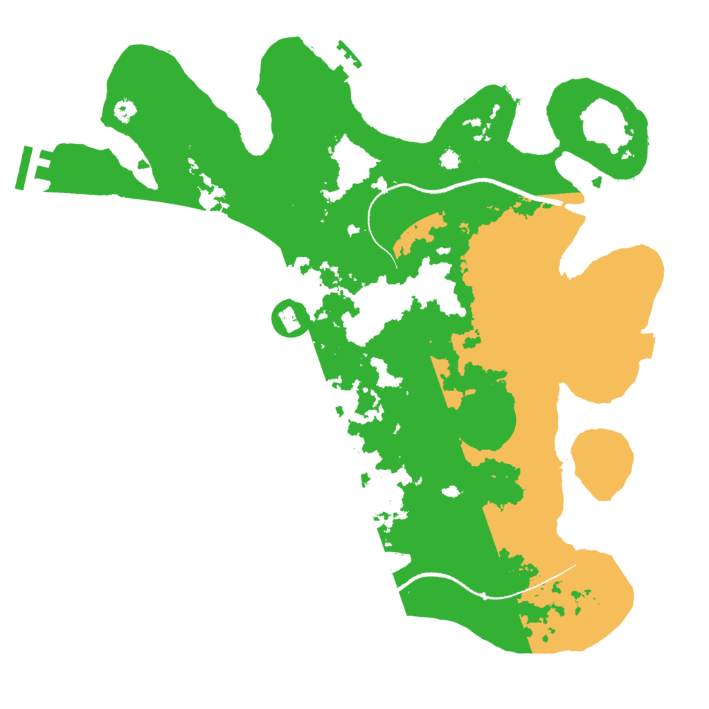 Biome Rust Map: Procedural Map, Size: 3250, Seed: 713623084