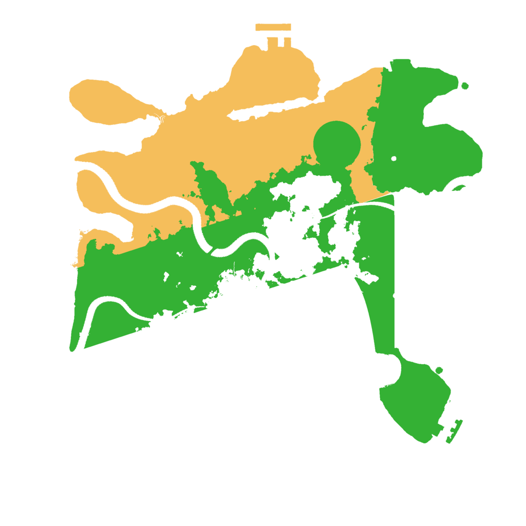 Biome Rust Map: Procedural Map, Size: 3000, Seed: 549919231