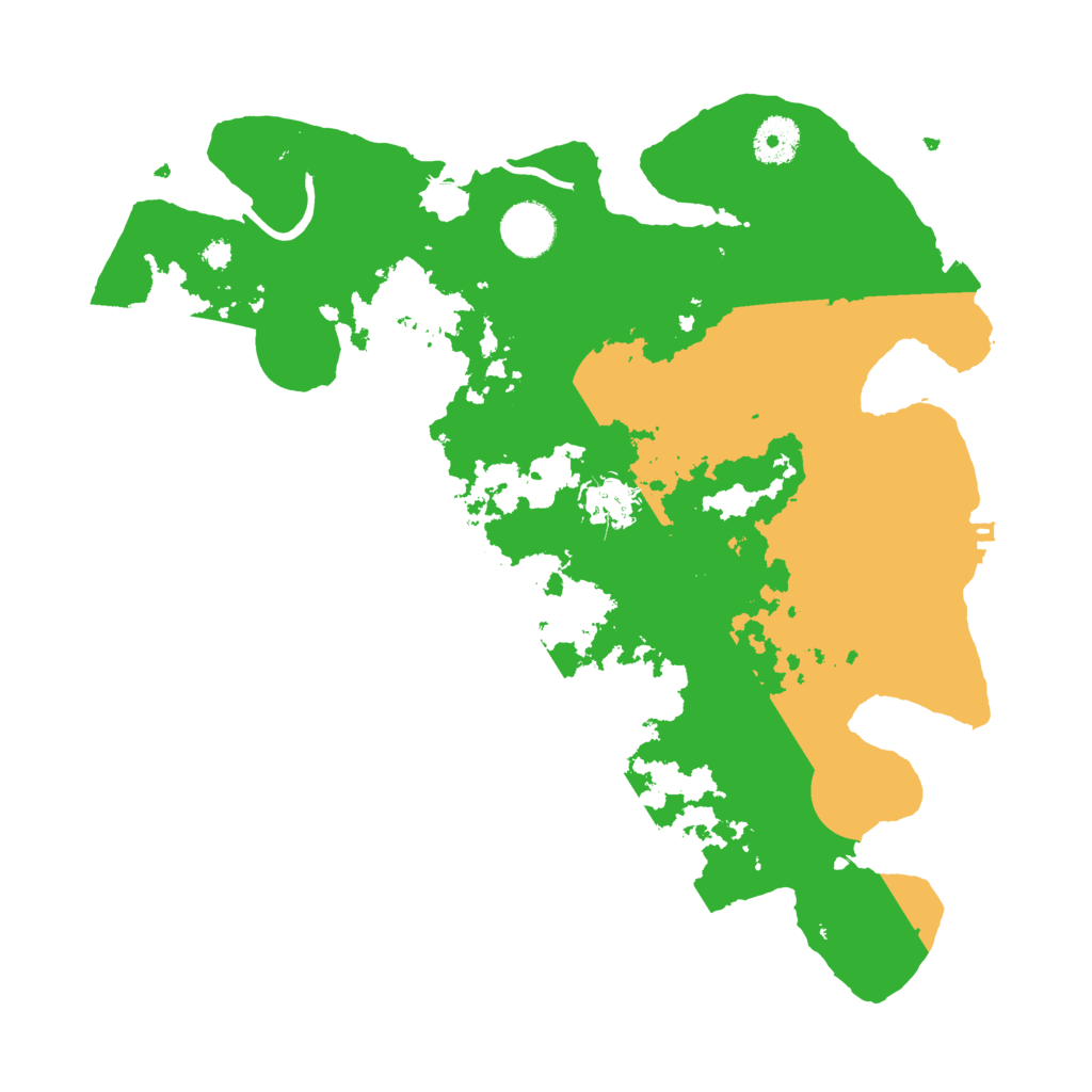 Biome Rust Map: Procedural Map, Size: 3500, Seed: 481342214