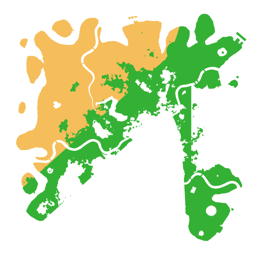 Biome Rust Map: Procedural Map, Size: 4350, Seed: 115483590