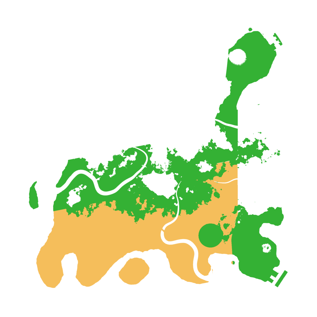 Biome Rust Map: Procedural Map, Size: 3500, Seed: 1320032341