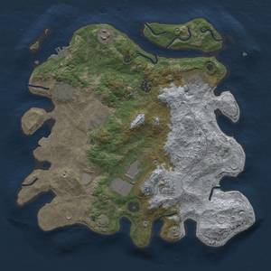 Thumbnail Rust Map: Procedural Map, Size: 3500, Seed: 211880125, 14 Monuments