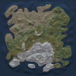 Thumbnail Rust Map: Procedural Map, Size: 4500, Seed: 1965874381, 19 Monuments