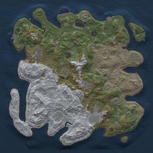 Thumbnail Rust Map: Procedural Map, Size: 4000, Seed: 1538592776, 19 Monuments