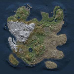 Thumbnail Rust Map: Procedural Map, Size: 2700, Seed: 100816564, 8 Monuments