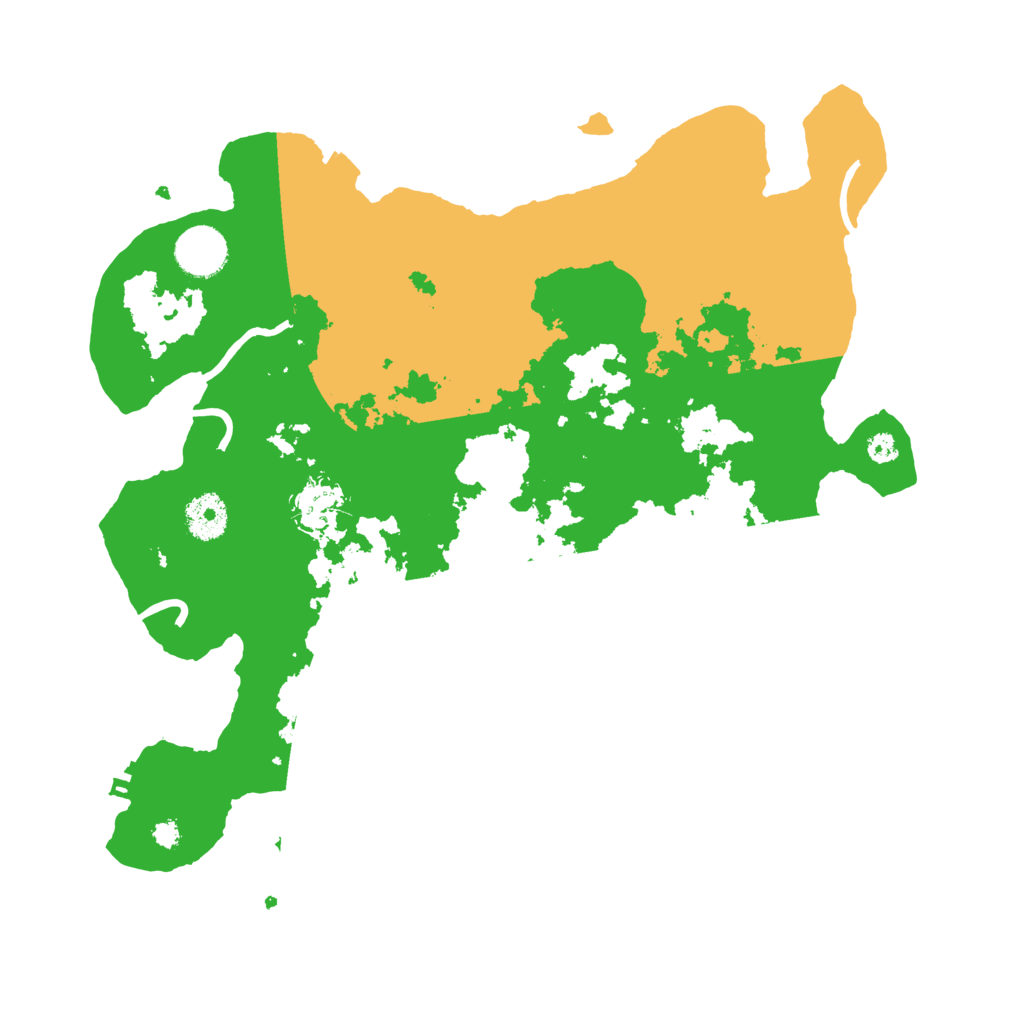 Biome Rust Map: Procedural Map, Size: 3500, Seed: 201584247