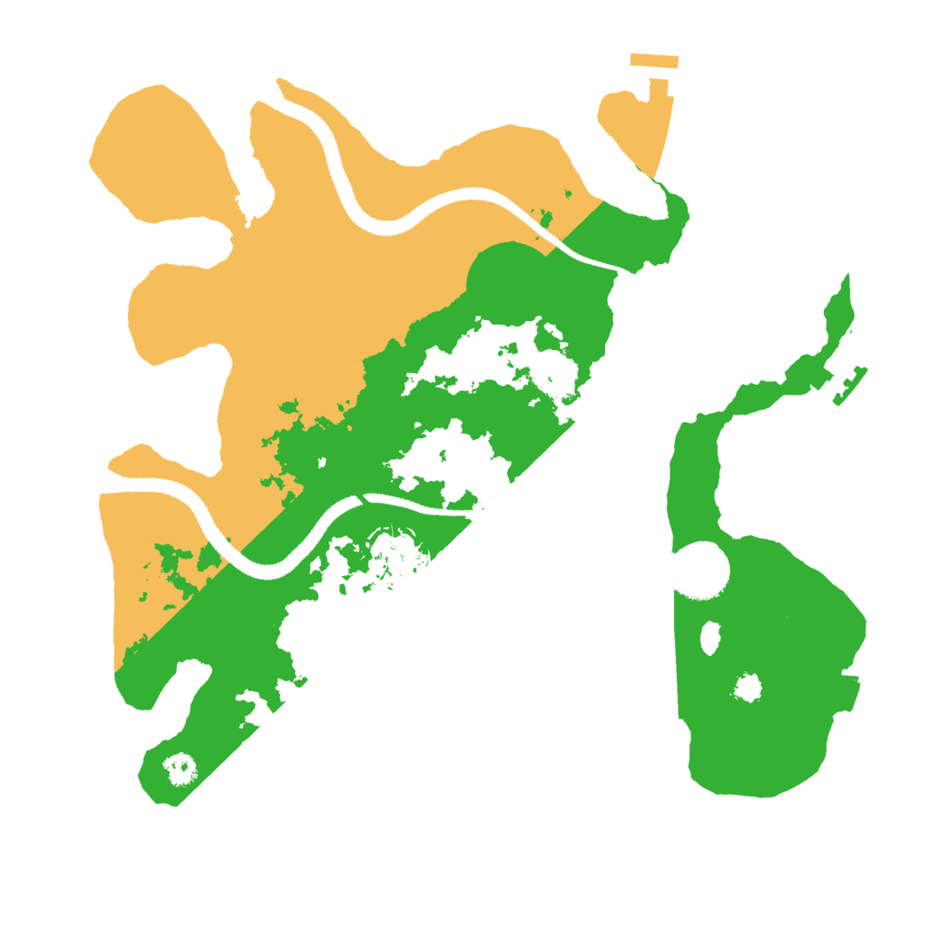 Biome Rust Map: Procedural Map, Size: 3000, Seed: 331958663