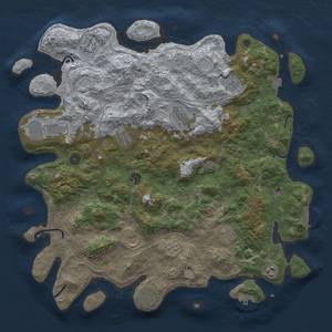 Thumbnail Rust Map: Procedural Map, Size: 4500, Seed: 21579256, 19 Monuments