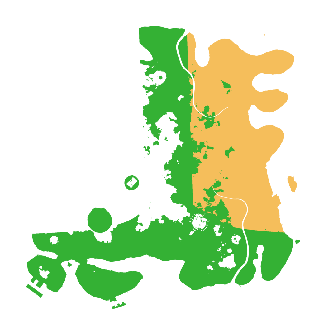Biome Rust Map: Procedural Map, Size: 3500, Seed: 1578568993