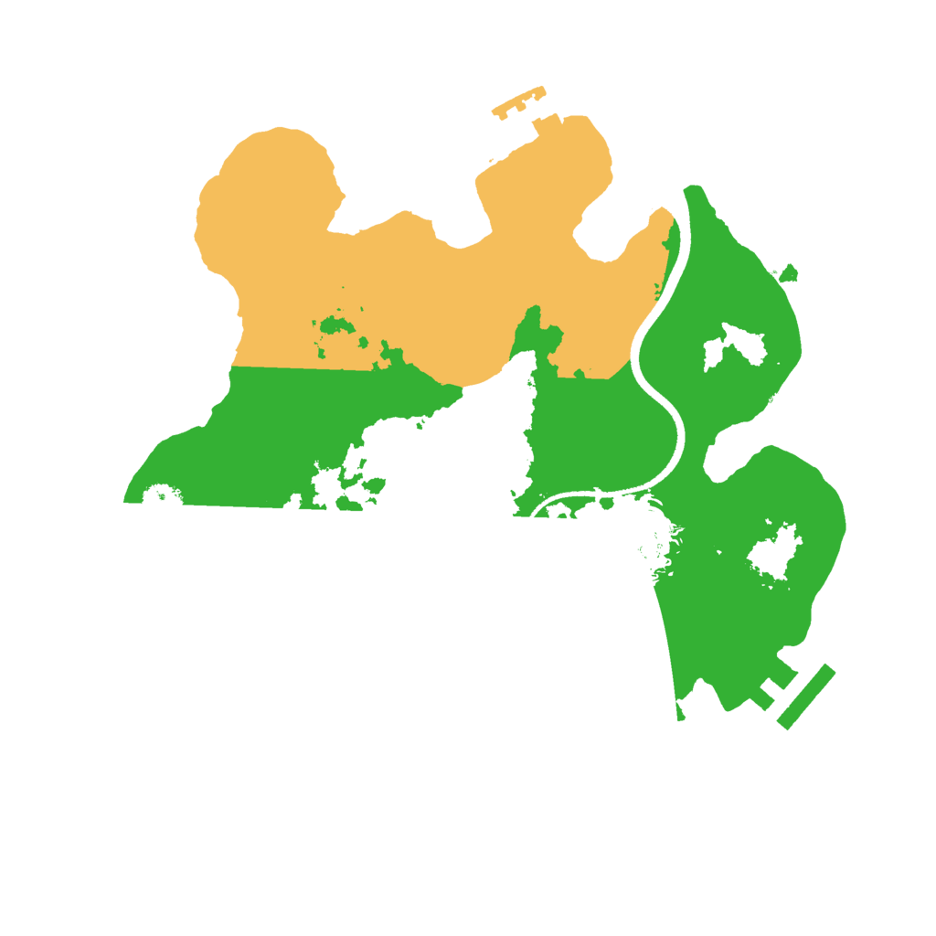 Biome Rust Map: Procedural Map, Size: 2500, Seed: 315578965