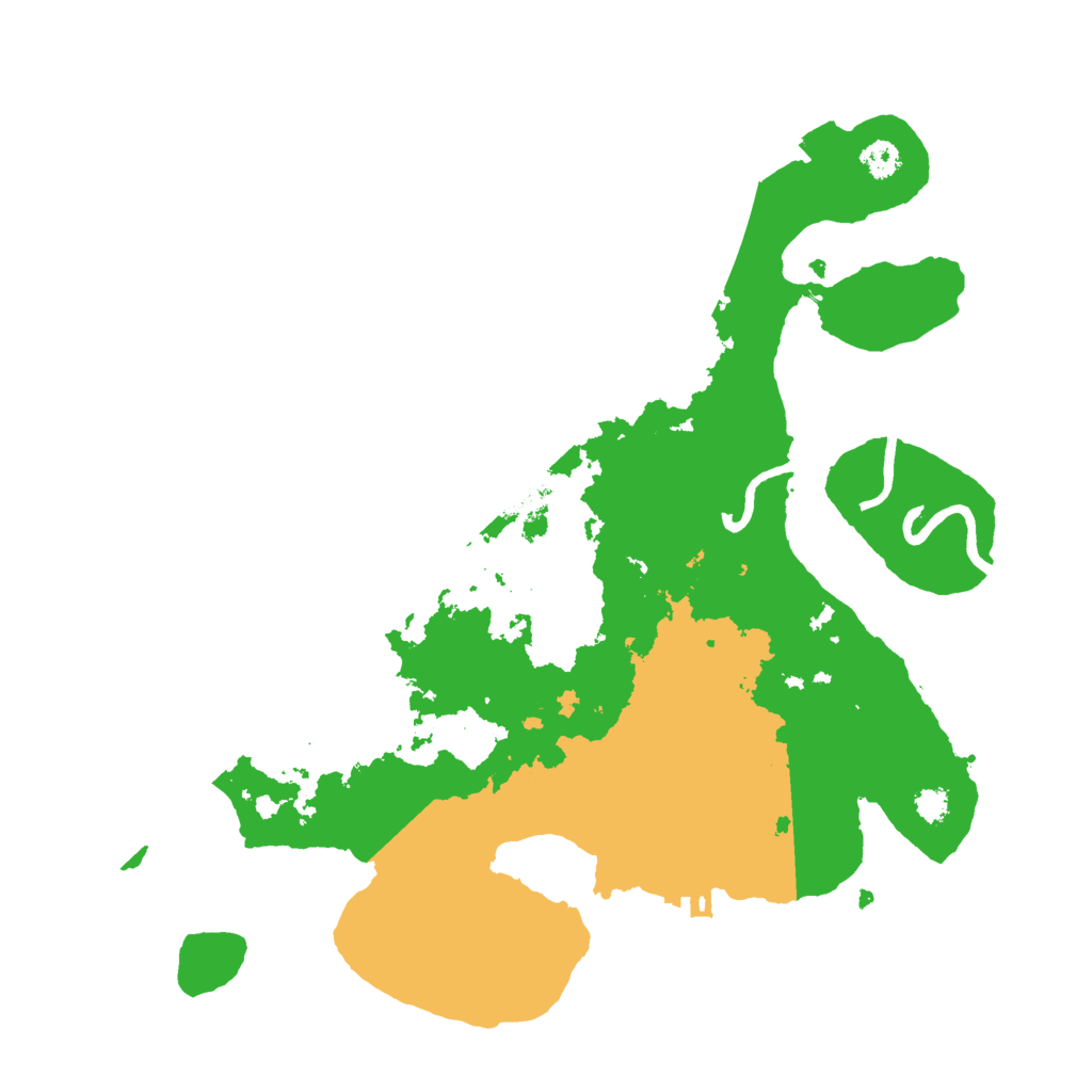 Biome Rust Map: Procedural Map, Size: 3000, Seed: 350446956